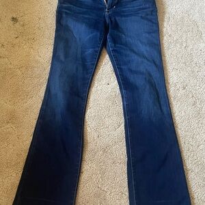 Lucky Brand Dark Wash Flare Jeans – Bootcut Y2K Aesthetic